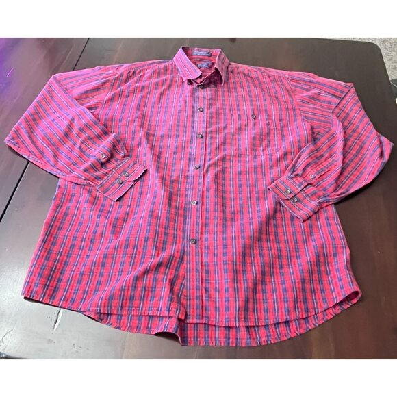 Enro Plaid Shirt Mens Size LT Chatham Cloth Button Down Long Sleeve Button Down - Picture 4 of 7